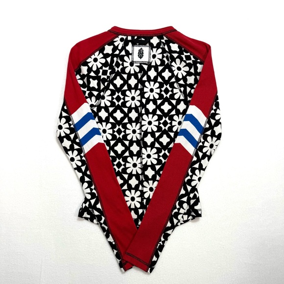 NWT New Free People Movement Women's Size Small S Kicked Off Print Layer Shirt - Picture 5 of 8